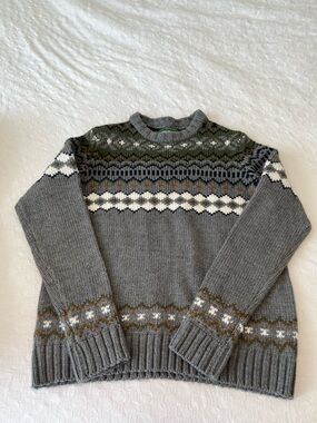 AE Men's Grey Winter Wool Sweater
